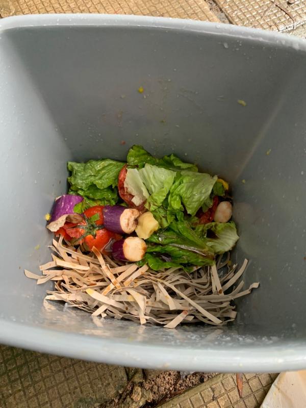 Several trial runs where held in the summer to experiment with different combinations of composting ingredients.